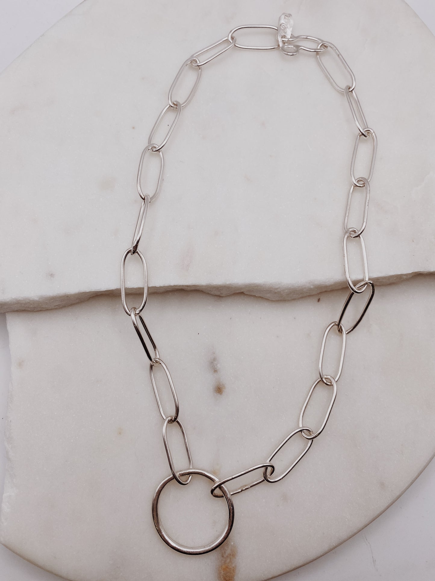 O-Ring Paperclip Chain Necklace
