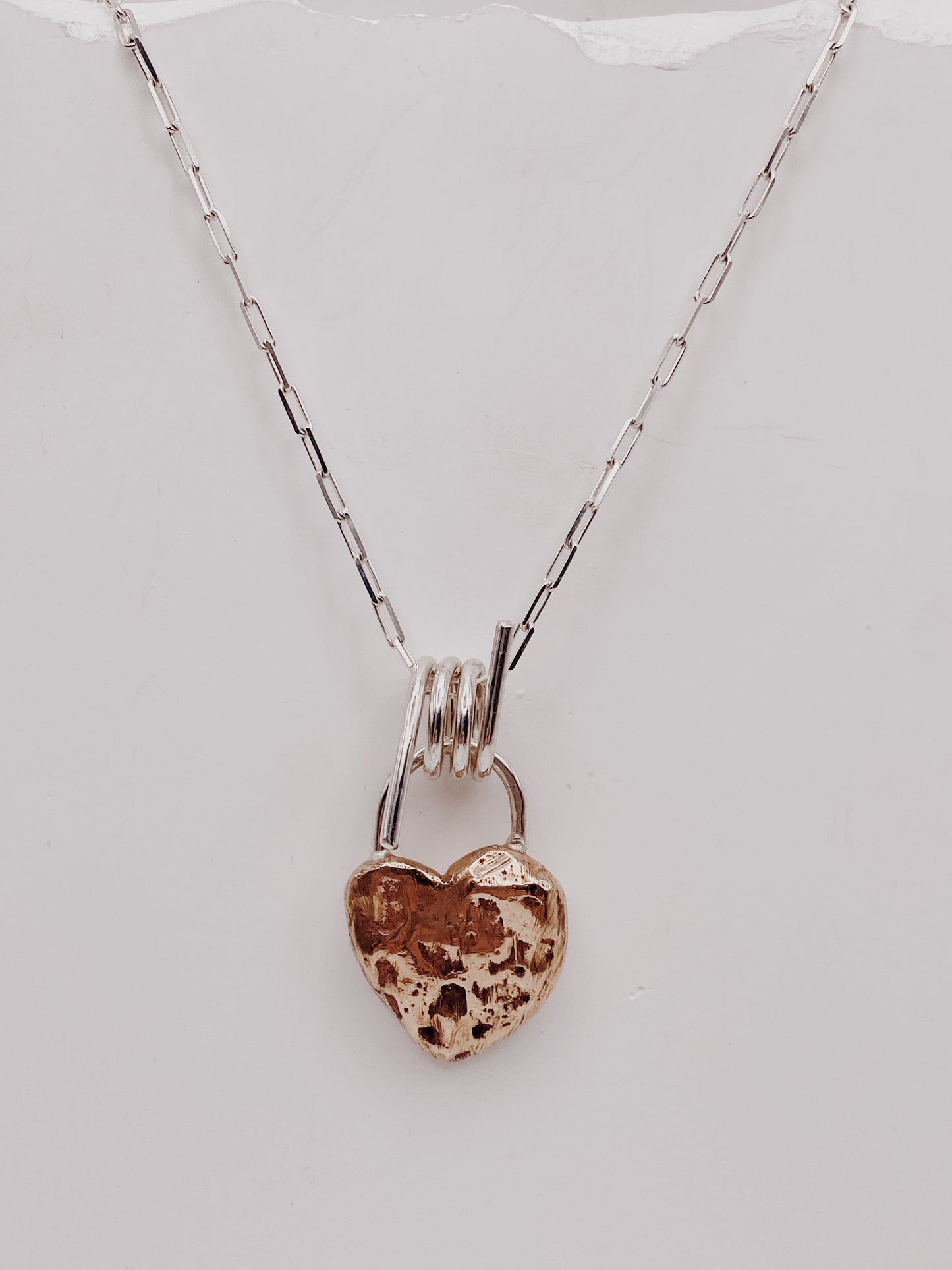 Barbed Heart Charm Necklace
