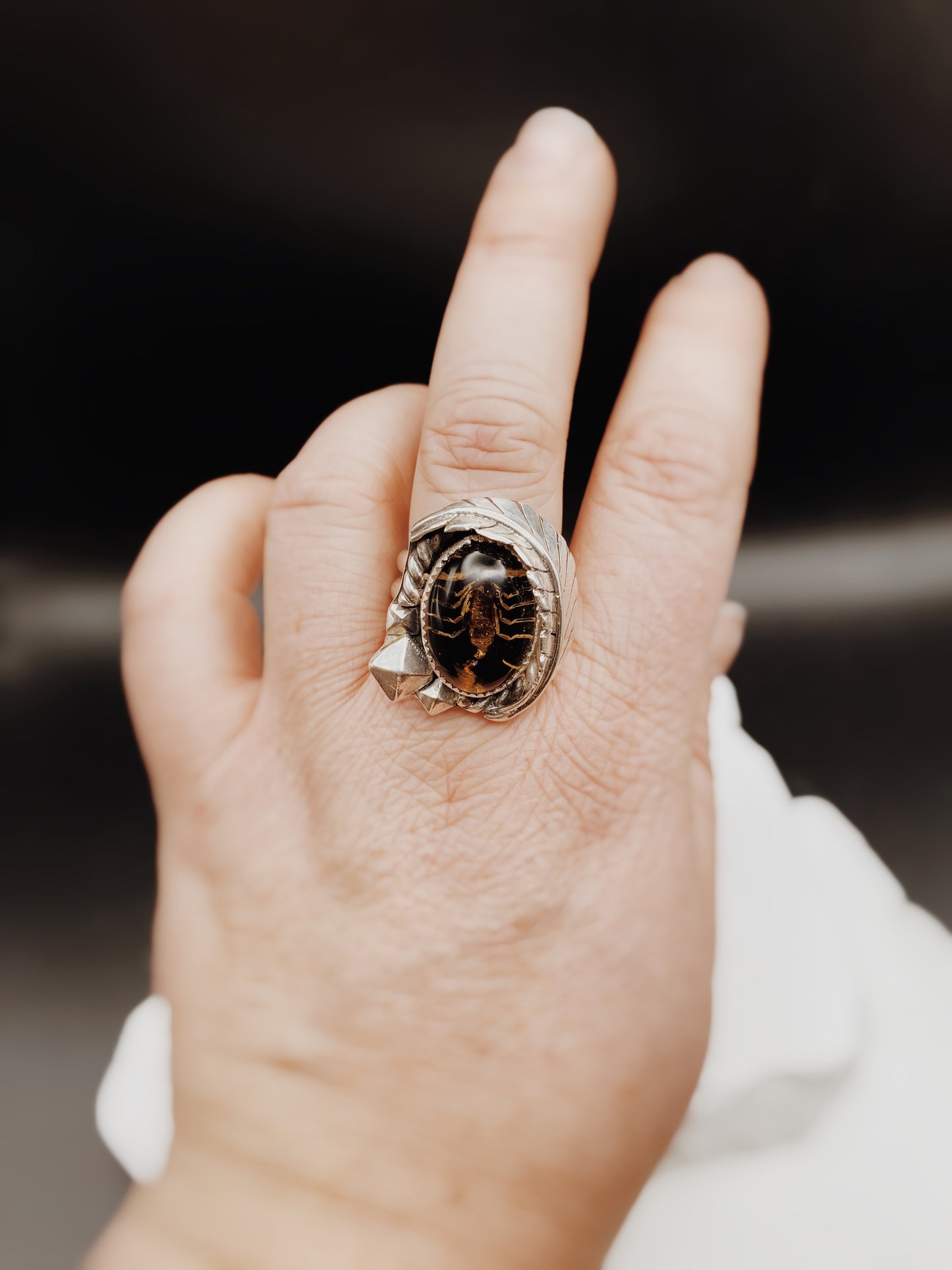 Scorpion with Feather Solitaire
