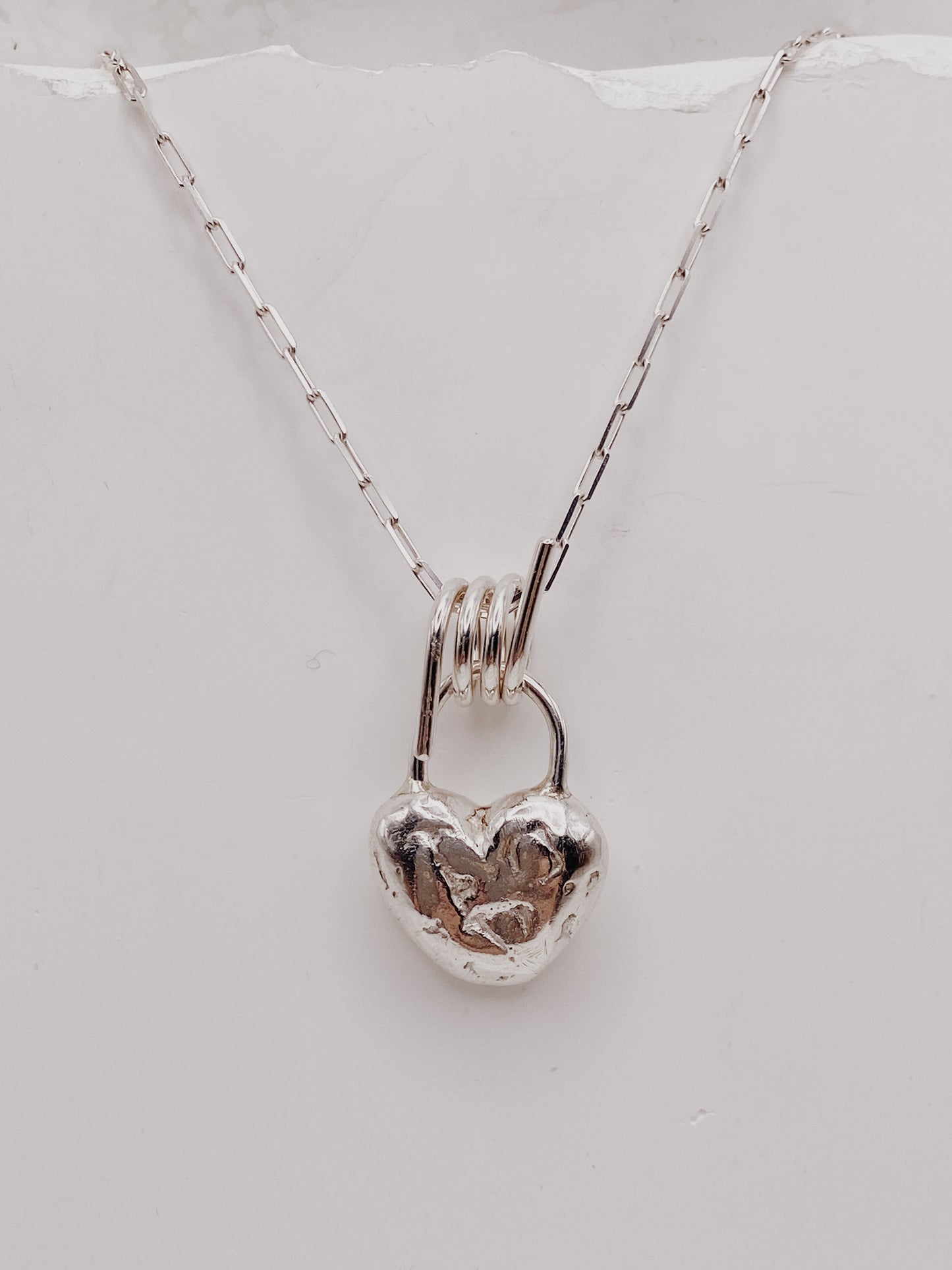 Barbed Heart Charm Necklace