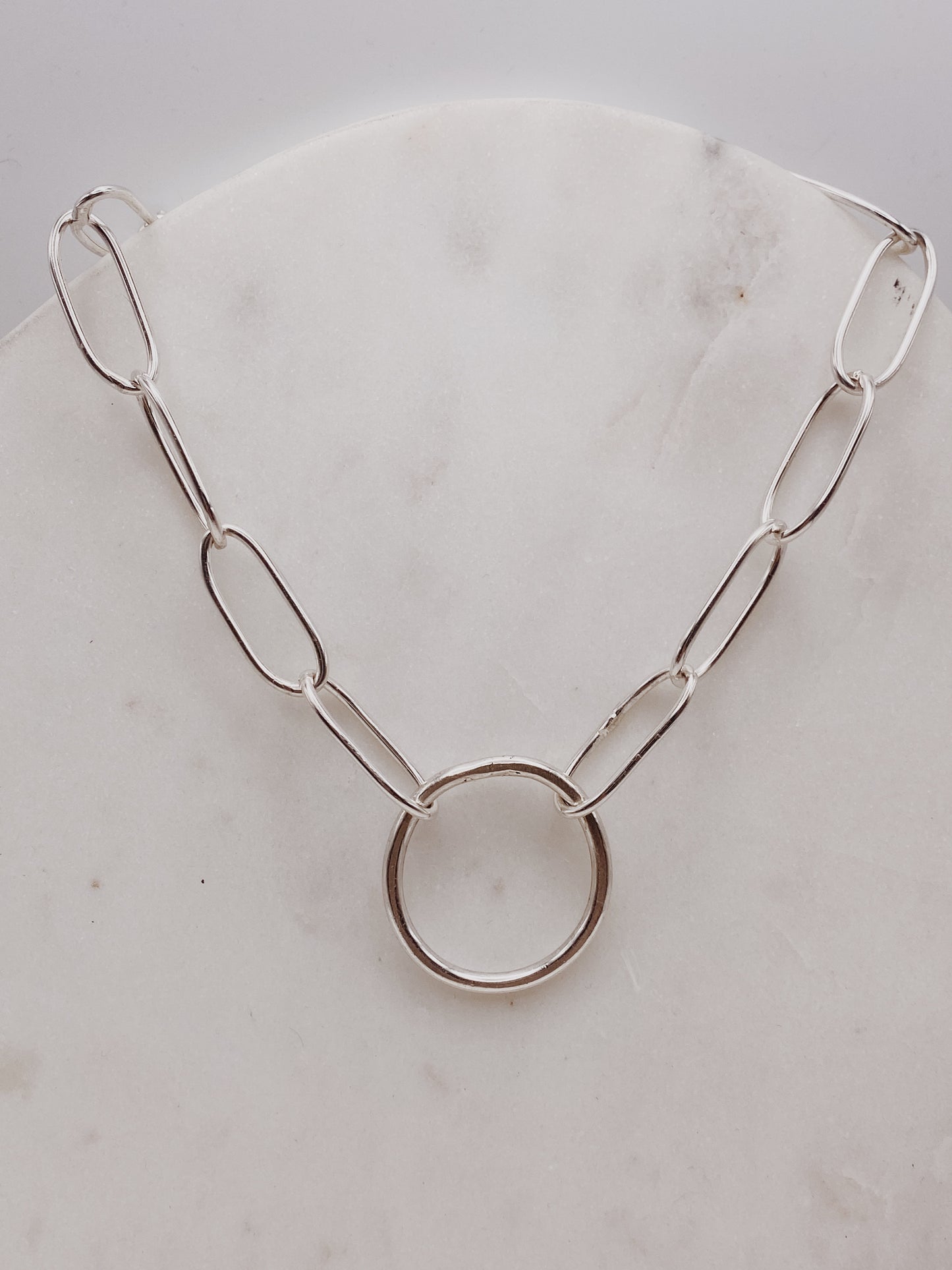O-Ring Paperclip Chain Necklace