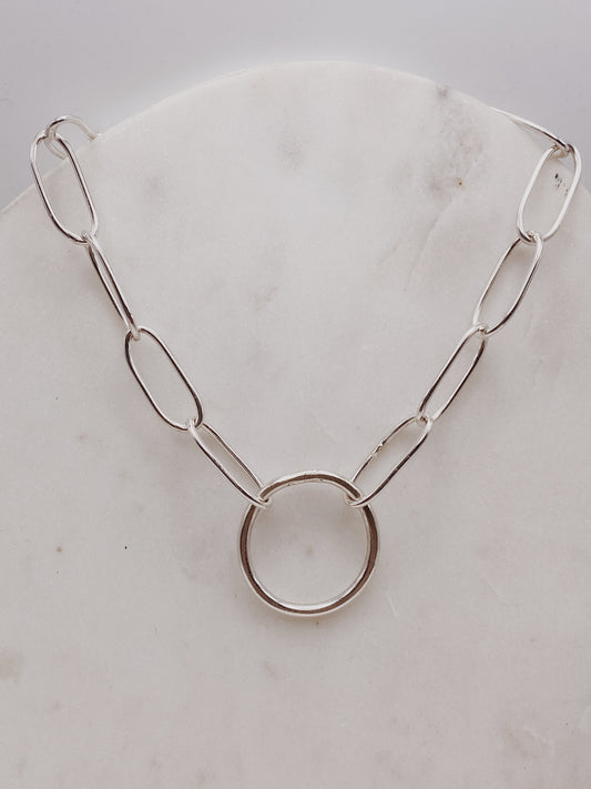 O-Ring Paperclip Chain Necklace