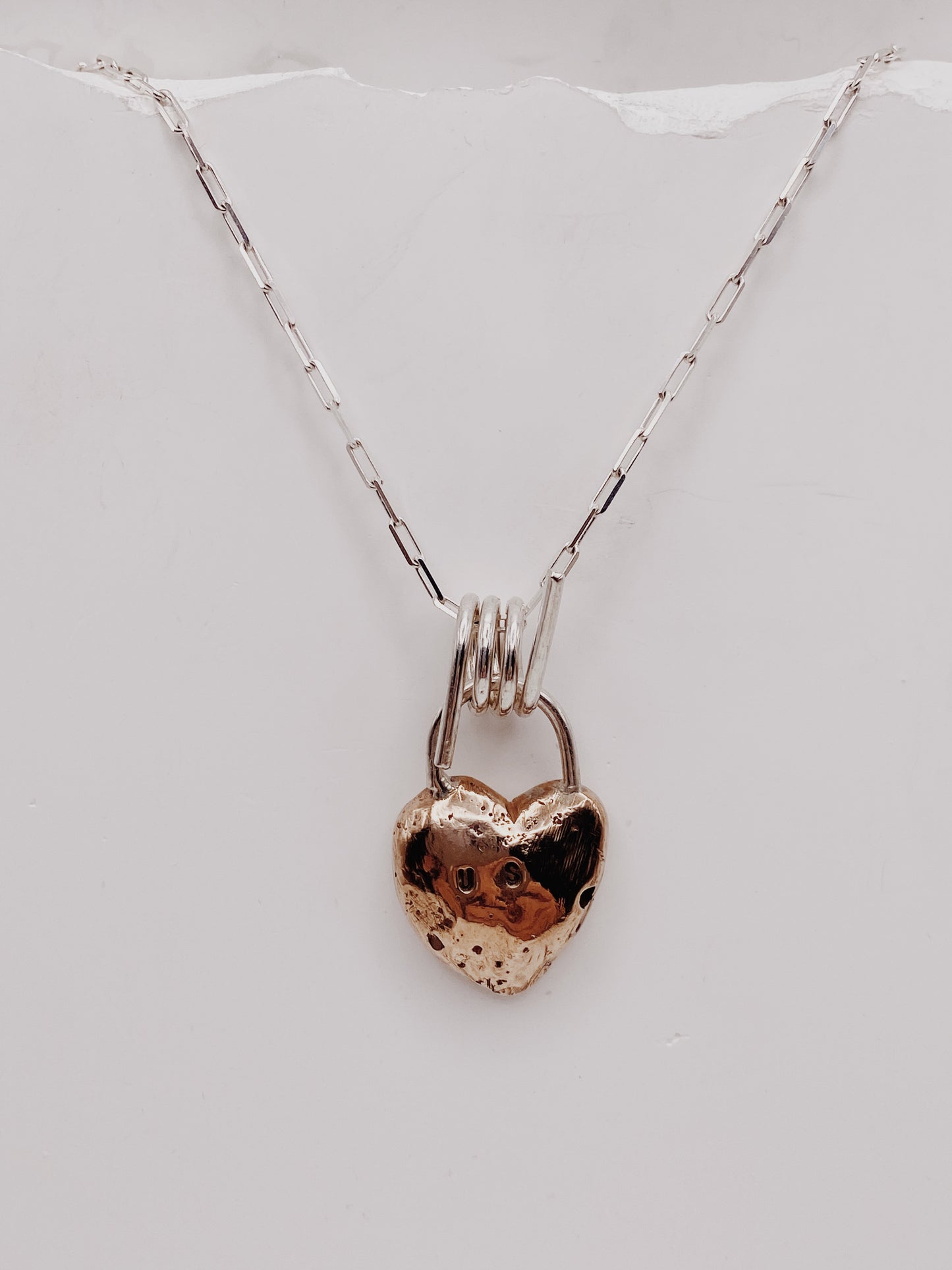 Barbed Heart Charm Necklace