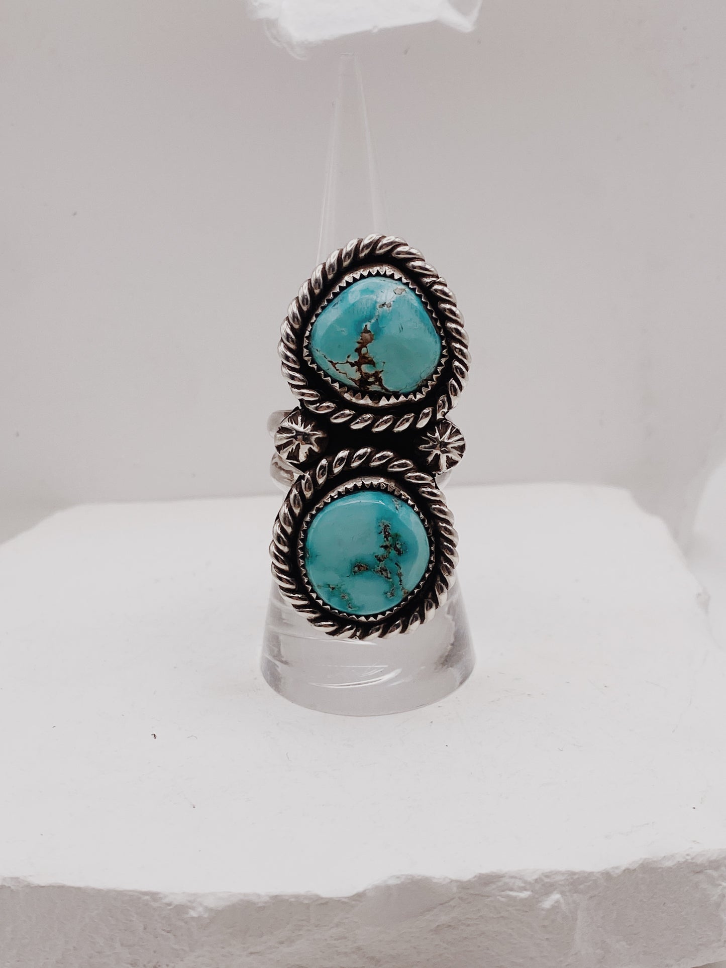 Bella Blue Double Lasso Ring
