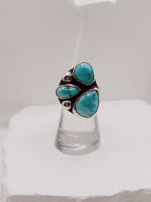 Sierra Blue Triplet Ring