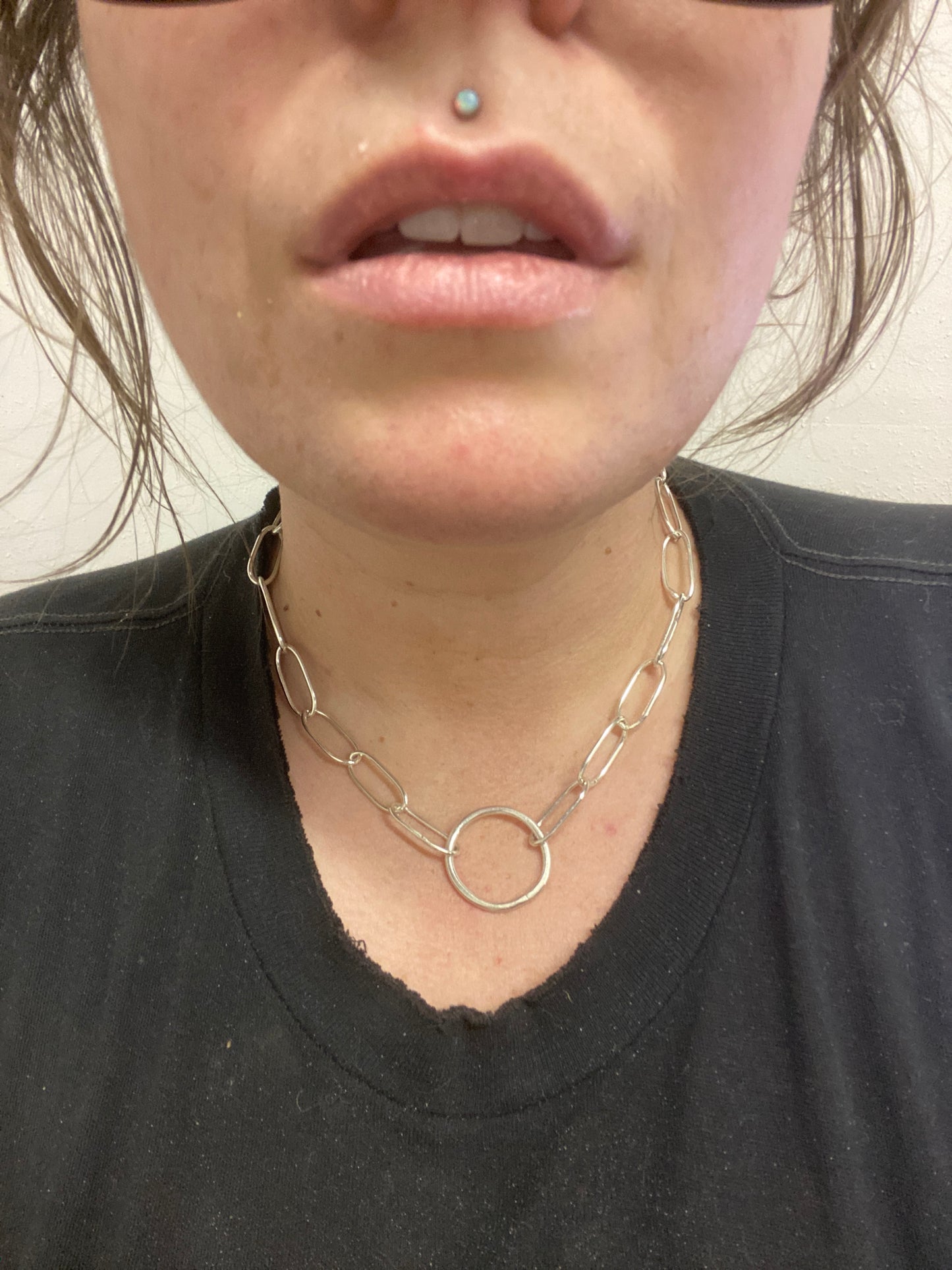O-Ring Paperclip Chain Necklace