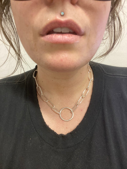 O-Ring Paperclip Chain Necklace