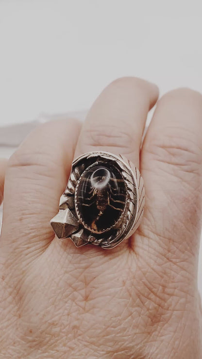 Scorpion with Feather Solitaire